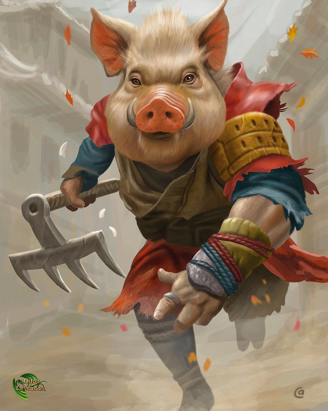 Ilustración de la baraja chiam